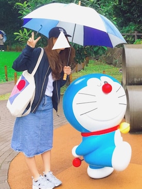「COCO DEAL（ココディール）のアイテム（MA-1）」を使った、nachanさん（レディース・170cm）の秋コーディネート