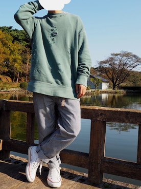 「marka（マーカ）のアイテム（スウェット）」を使った、ぶっちーさん（メンズ・167cm）の秋コーディネート