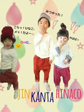 hinacoccoさん（キッズ・80cm）の冬コーディネート