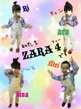 「アイテム（ラッピングキット、グリーン系）」を使った、hinacoccoさん（キッズ・80cm）の冬コーディネート