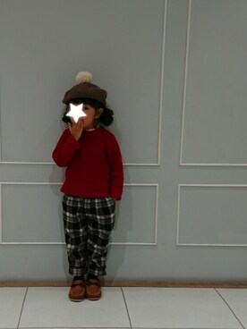 hinacoccoさん（キッズ・90cm）の冬コーディネート