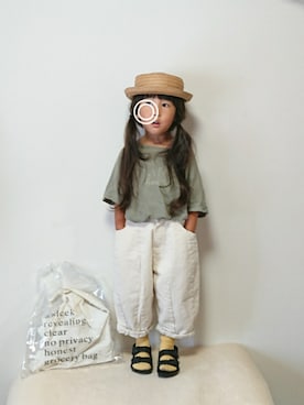 「birkenstock2018ss」｜hinacoccoさん（キッズ・100cm）の夏コーディネート