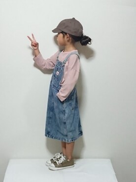 「イチゴチョコ」｜hinacoccoさん（キッズ・100cm）の秋コーディネート