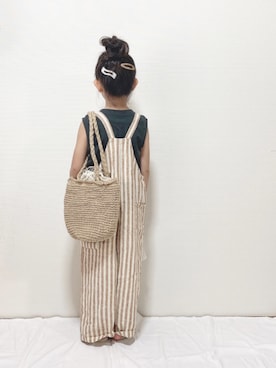 「panda（パンダ）のアイテム（バッグ）」を使った、hinacoccoさん（キッズ・110cm）の夏コーディネート