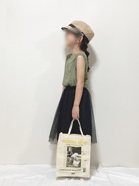 「JOURNAL STANDARD（ジャーナルスタンダード）のアイテム」を使った、hinacoccoさん（キッズ・110cm）の夏コーディネート