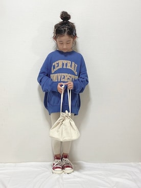 「CLEA（クレア）のアイテム」を使った、hinacoccoさん（キッズ・110cm）の秋コーディネート