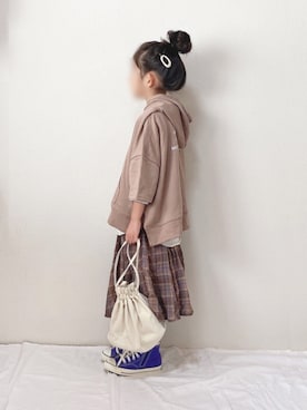 「CLEA（クレア）のアイテム」を使った、hinacoccoさん（キッズ・110cm）の冬コーディネート
