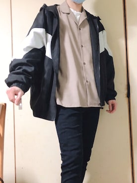 「KANGOL（カンゴール）のアイテム（ブルゾン）」を使った、さかなさん（メンズ・178cm）の春コーディネート