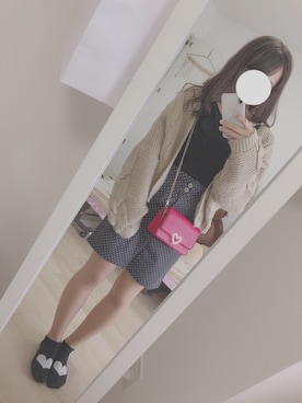 「DHOLIC（ディーホリック）のアイテム（その他アウター）」を使った、︎︎︎︎☺︎さん（レディース・157cm）の春コーディネート