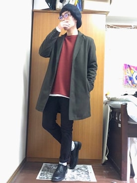 「Rules（ルールス）のアイテム（ジャケット/アウター）」を使った、SEOさん（メンズ・166cm）の冬コーディネート