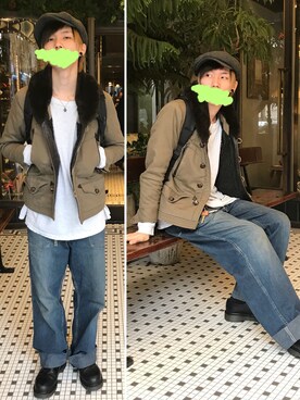 「Dr. Martens（ドクターマーチン）のDr.Martens (ドクターマーチン)/1461 3EYE GIBSON SHOES（その他シューズ）」を使った、ハヤシ"TIG"タイゴさん（メンズ・171cm）の秋コーディネート