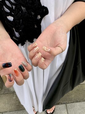 「ネイル」｜miu.さん（レディース・160cm）の春コーディネート