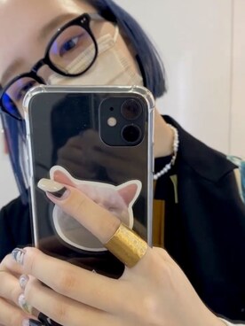 「ネコ」｜「アイテム（ジャケット/アウター）」を使った、miu.さん（レディース・160cm）の春コーディネート