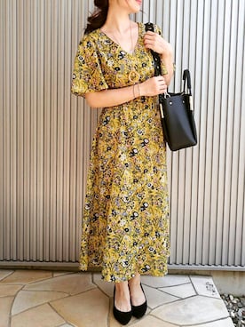 「RETRO GIRL（レトロガール）のアイテム（シャツワンピース）」を使った、SAItoooooさん（レディース・158cm）の夏コーディネート