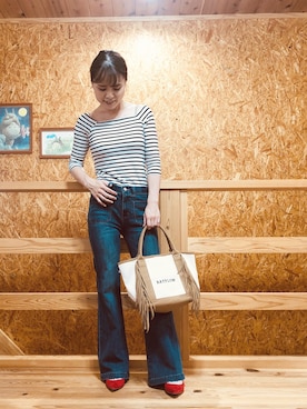 「Mathilda（マチルダ）のアイテム（パンプス）」を使った、SAItoooooさん（レディース・159cm）の夏コーディネート