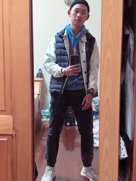 「5（ファイブ）のアイテム（ジャケット/アウター）」を使った、peterLMさん（メンズ・175cm）の冬コーディネート