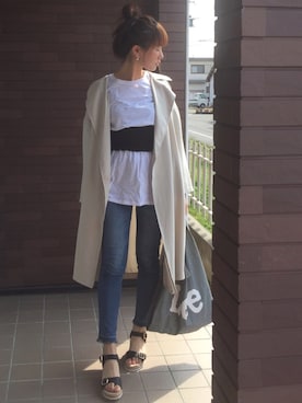「ORiental TRaffic(ORiental TRaffic)」｜「アイテム（その他アウター）」を使った、mayuさん（レディース・165cm）の春コーディネート