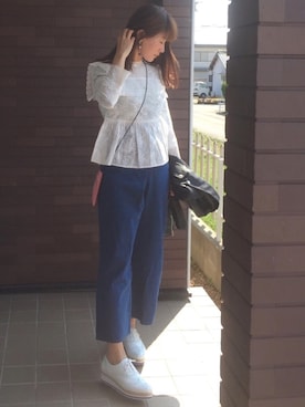 「ORiental TRaffic(ORiental TRaffic)」｜「アイテム（ブルゾン）」を使った、mayuさん（レディース・165cm）の春コーディネート