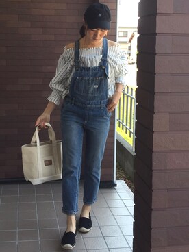 「Discoat Parisien」｜「アイテム（サロペット/オーバーオール）」を使った、mayuさん（レディース・165cm）の春コーディネート