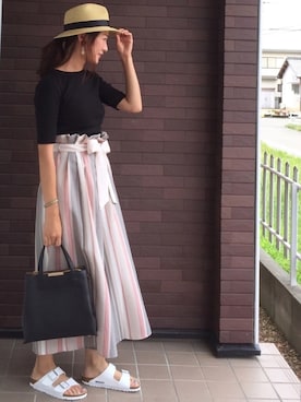 「ARIZONA」｜「アイテム（アクセサリー）」を使った、mayuさん（レディース・165cm）の夏コーディネート