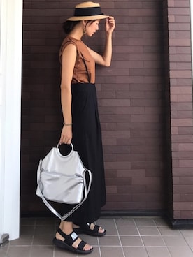 「Discoat Parisien」｜「アイテム（その他）」を使った、mayuさん（レディース・165cm）の夏コーディネート