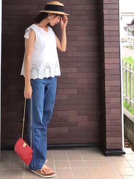 「Discoat Parisien」｜「アイテム（その他）」を使った、mayuさん（レディース・165cm）の夏コーディネート