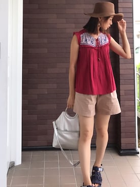 「Discoat Parisien」｜「アイテム（アクセサリー）」を使った、mayuさん（レディース・165cm）の夏コーディネート
