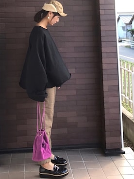 「ACCOMMODE（アコモデ）のアイテム（PC・スマホグッズ/家電）」を使った、mayuさん（レディース・165cm）の秋コーディネート