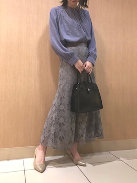 「YECCA VECCA（イェッカヴェッカ）のアイテム（パンプス）」を使った、優香さん（レディース・155cm）の秋コーディネート