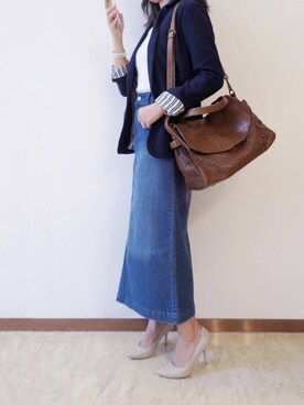 「Le Saundaのアイテム」を使った、adaさん（レディース・158cm）の秋コーディネート