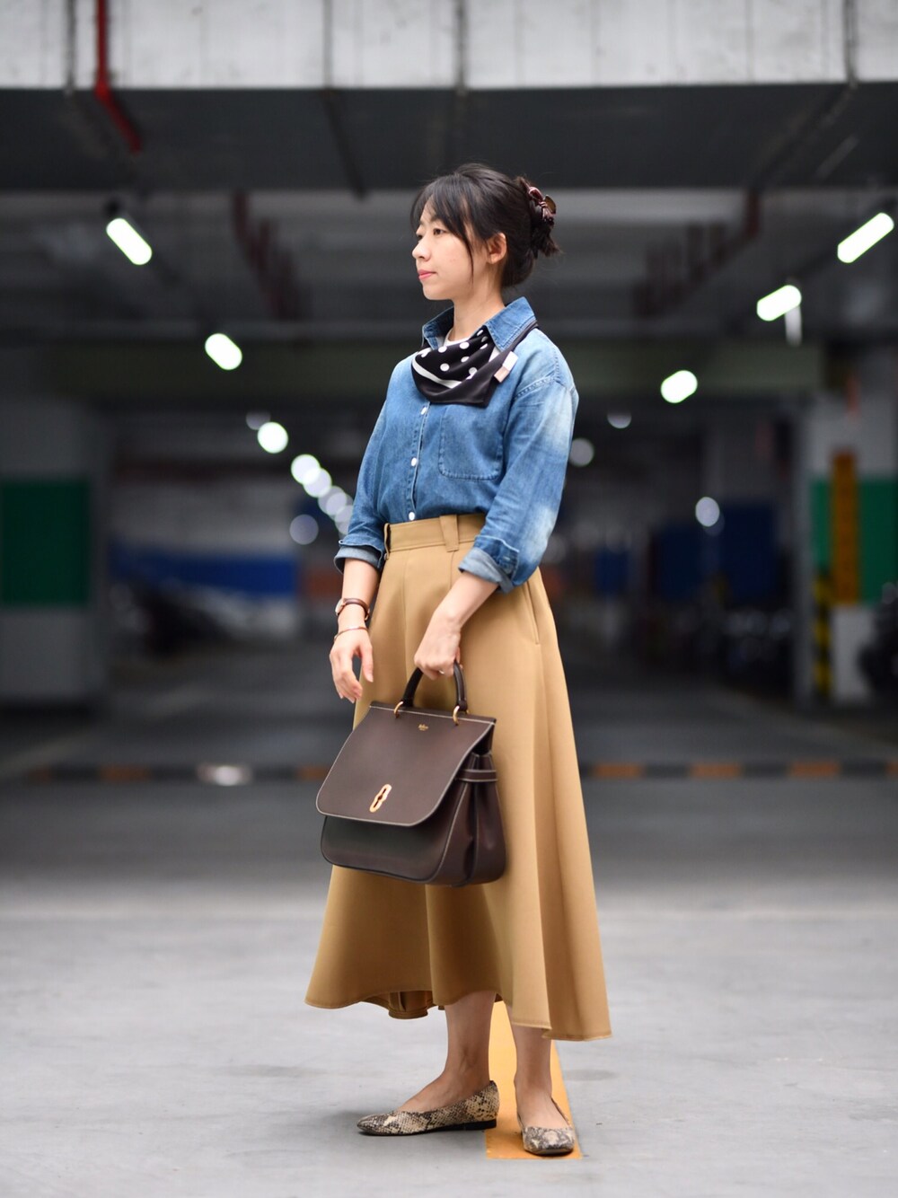 IENA イエナ TAボンディングスカート 38 M オレンジレッド イエナ IENA  