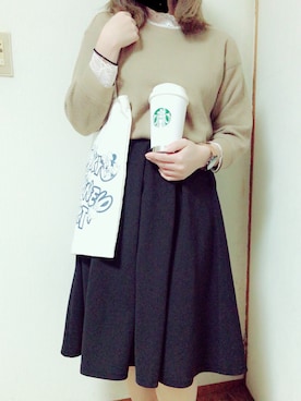「大学生」｜「アイテム（食器/キッチン）」を使った、ひぃちゃんさん（レディース・158cm）の冬コーディネート