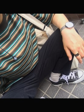 「LAKOLE（ラコレ）のアイテム（ソックス/靴下）」を使った、のこさん（メンズ・160cm）の夏コーディネート