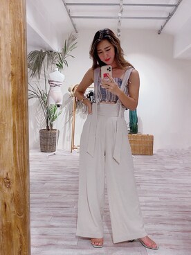 オールインワン サロペットを使った ベアトップ の人気ファッションコーディネート Wear