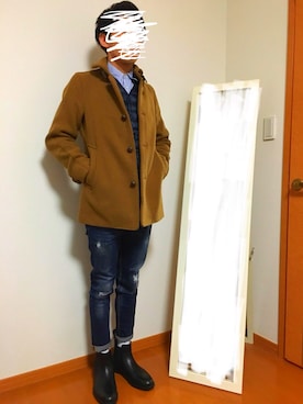 「SIMPLICITE　PLUS（シンプリシテプリュス）のアイテム」を使った、matsumoさん（メンズ・169cm）の秋コーディネート