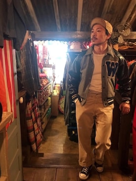 「アイラブCONVERSE」｜GONSIさん（メンズ・165cm）の秋コーディネート