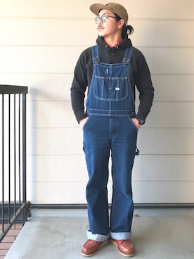 「平成最後のWEARISTAセンバツ」｜「アイテム（オールインワン・サロペット）」を使った、GONSIさん（メンズ・165cm）の春コーディネート