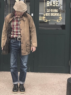 「Abercrombie&Fitch（アバークロンビーアンドフィッチ）のアイテム（シャツ/ブラウス）」を使った、GONSIさん（メンズ・165cm）の春コーディネート