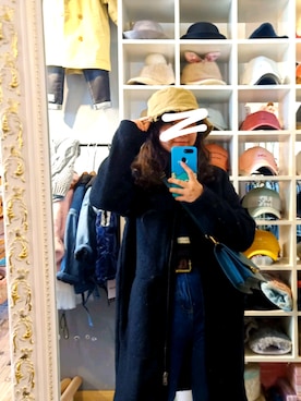 「H&M（エイチ・アンド・エム）のアイテム（ダッフルコート）」を使った、soft_wwwさん（レディース・155cm）の冬コーディネート