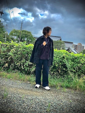 「WAIPER.inc（ワイパーインク）のアイテム（ミリタリージャケット）」を使った、さとすけさん（メンズ・164cm）の秋コーディネート