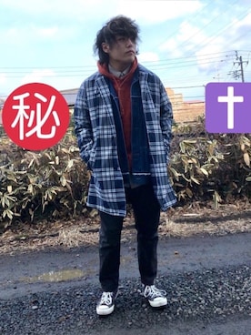 「BASISBROEK（バシスブルック）のアイテム（ジャケット/アウター）」を使った、さとすけさん（メンズ・164cm）の冬コーディネート