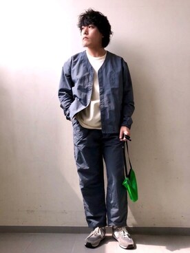 「BURLAP OUTFITTER（バーラップアウトフィッター）のアイテム（ブルゾン）」を使った、さとすけさん（メンズ・164cm）の春コーディネート