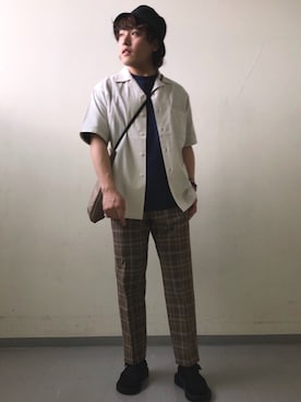 「Chaco（チャコ）のアイテム」を使った、さとすけさん（メンズ・163cm）の春コーディネート