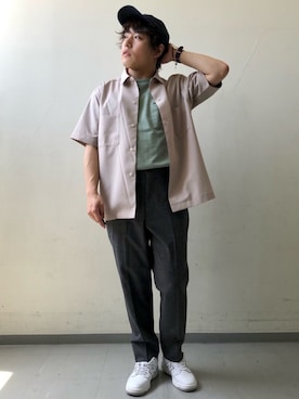「FORK&SPOON（フォークアンドスプーン）のアイテム（帽子）」を使った、さとすけさん（メンズ・163cm）の春コーディネート