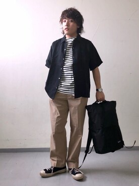 さとすけさん（メンズ・163cm）の春コーディネート