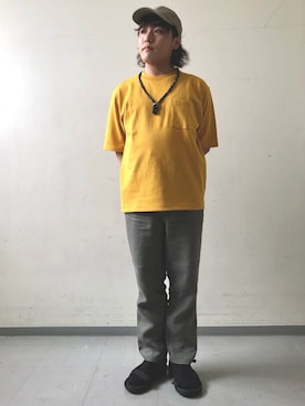 「FORK&SPOON（フォークアンドスプーン）のアイテム（帽子）」を使った、さとすけさん（メンズ・163cm）の春コーディネート