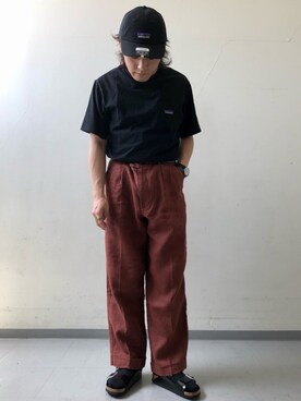 「URBAN RESEARCH DOORS（アーバンリサーチドアーズ）のハードマンズリネン 2タックトラウザー（その他パンツ）」を使った、さとすけさん（メンズ・163cm）の春コーディネート