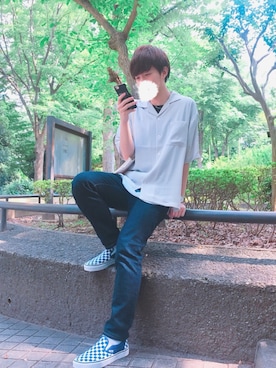 「UNDERCOVER（アンダーカバー）のアイテム（財布/小物）」を使った、Suga_rさん（メンズ・168cm）の春コーディネート