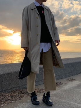 「Gosha Rubchinskiy（ゴーシャラブチンスキー）のアイテム（財布/小物）」を使った、haruさん（メンズ・178cm）の冬コーディネート