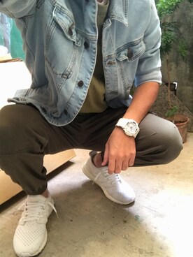 「PULL&BEAR（プルアンドベア）のアイテム（チノパンツ）」を使った、NIさん（メンズ・178cm）の秋コーディネート